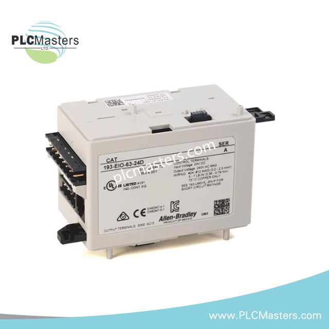 ماژول ورودی/خروجی توسعه‌ای E300، مدل Allen-Bradley 193-EIO-63-24D