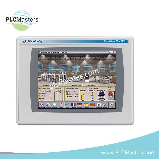 Allen-Bradley 2711P-RDT10C PanelView Plus 1000 HMI Display Module