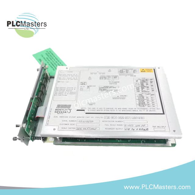 Bently Nevada 3300/16-12-01-01-00-00 Dual Vibration Monitor Module