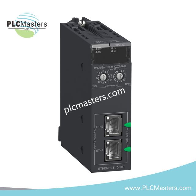 Schneider BMXCRA31200 Ethernet/IP Remote I/O Drop Adapter Module