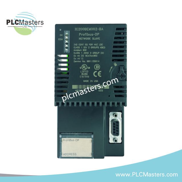 GE IC200BEM002 Modul Antarmuka Jaringan Slave PROFIBUS-DP
