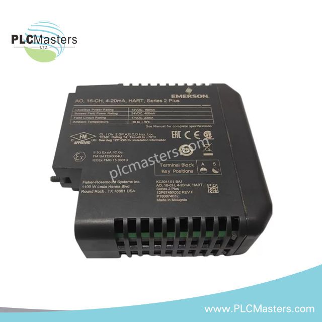Emerson KC3011X1-BA1 12P6749X052 AO Plus, 16-Saluran 4-20mA HART